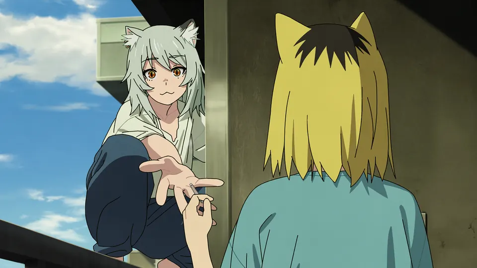 Official Episode 2 still from Yakuneko's introduction